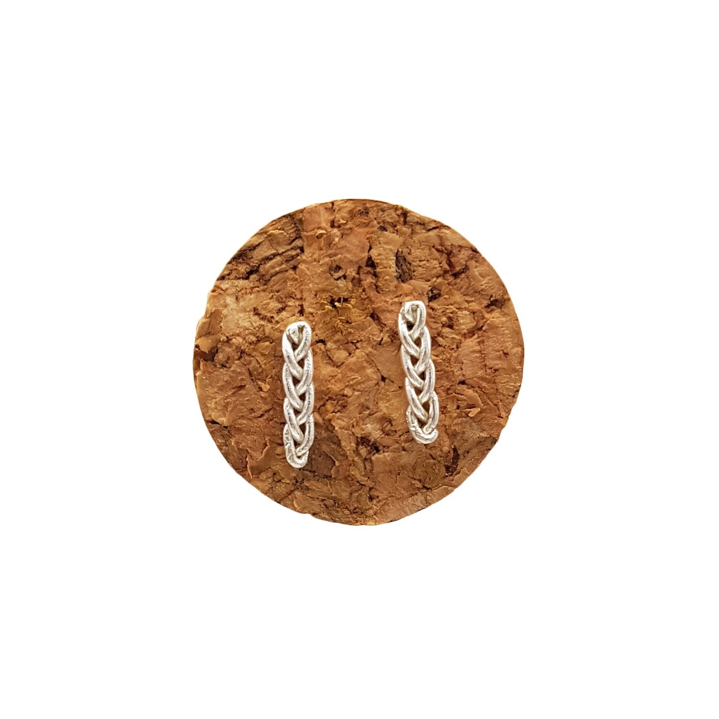 Pendientes Trenzas de plata