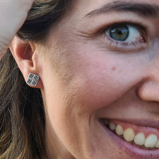 Pendientes 4 Panots cuadrados