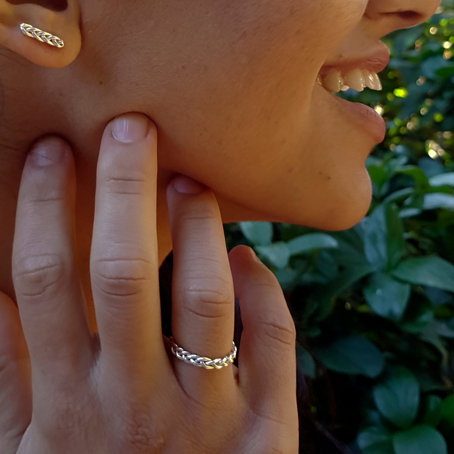 Anillo Trenzas de plata