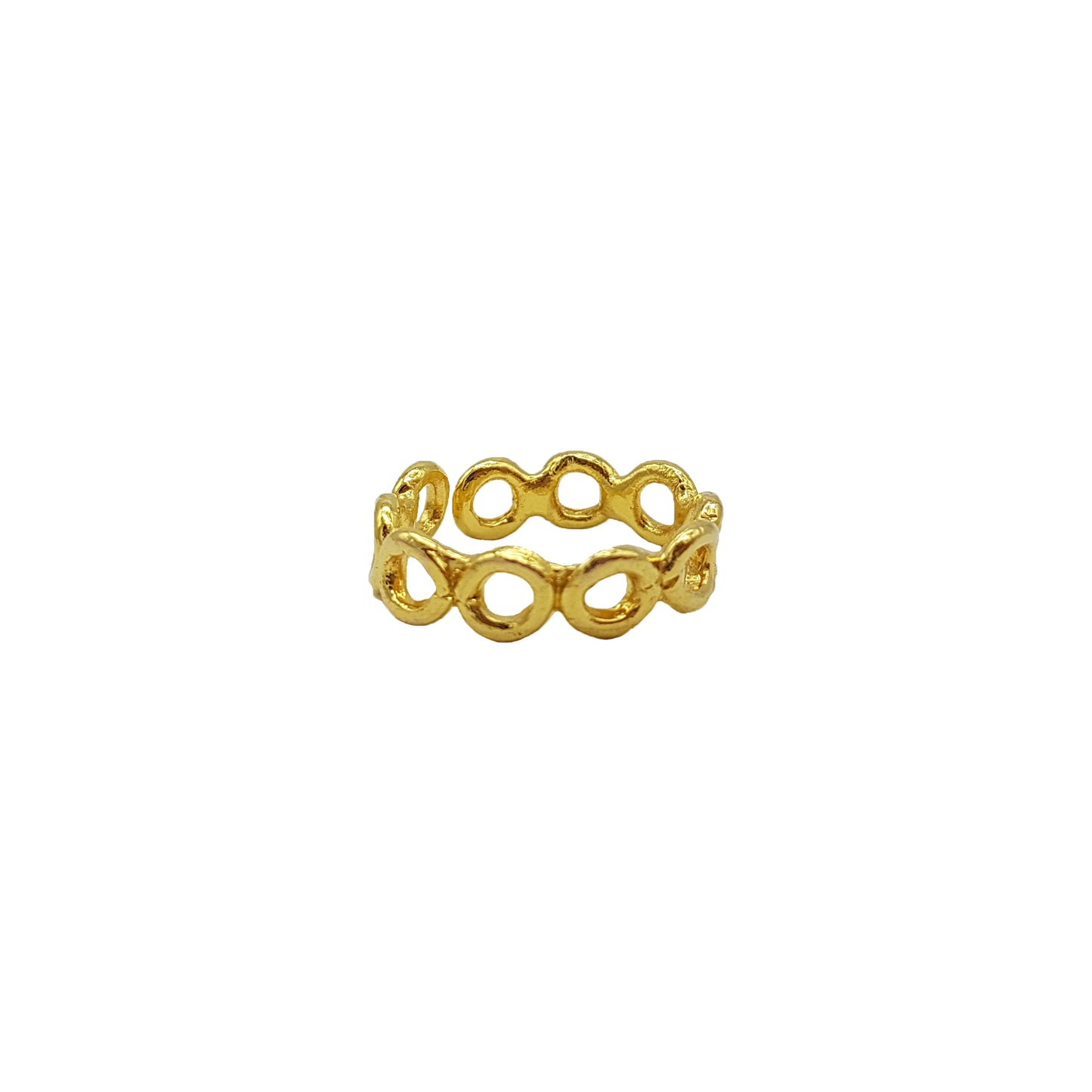 Anillo Cambodja de plata chapada en oro