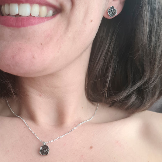 Pendientes Rosa Sant Jordi