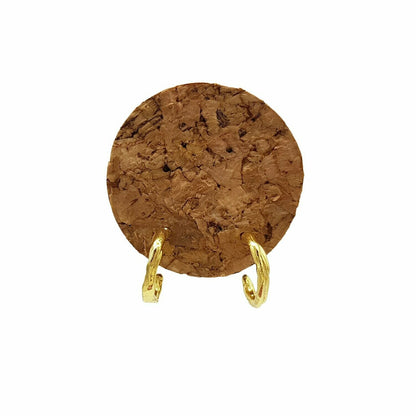 Aros de plata chapada en oro de 18k