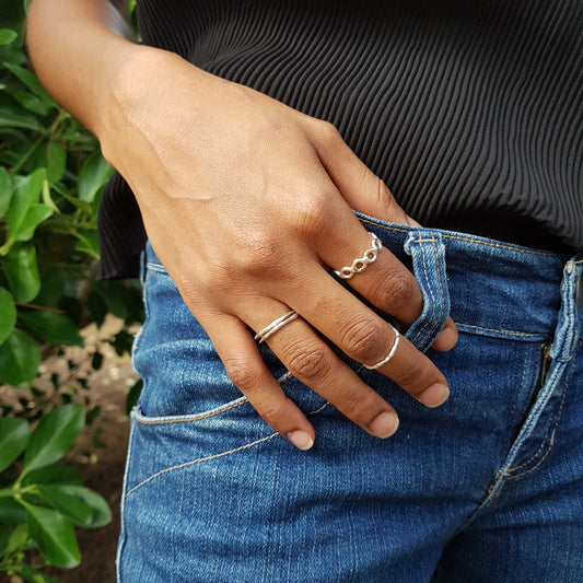 Anillo aro plata