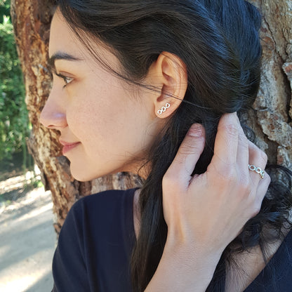 Pendientes Cambodja de plata