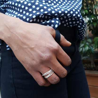 Anillo aro plata