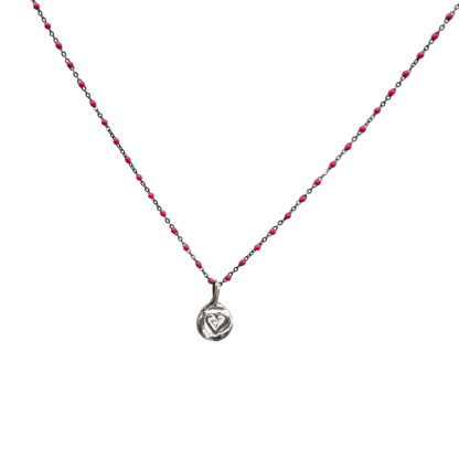 Collar Amuleto de plata oxidada