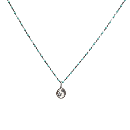Collar Amuleto de plata oxidada