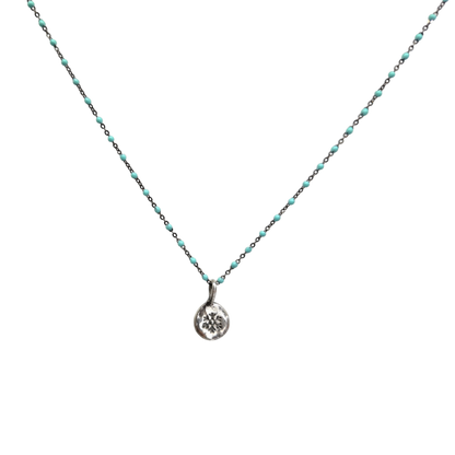 Collar Amuleto de plata oxidada