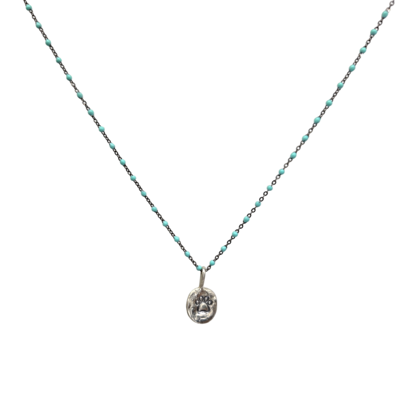 Collar Amuleto de plata oxidada