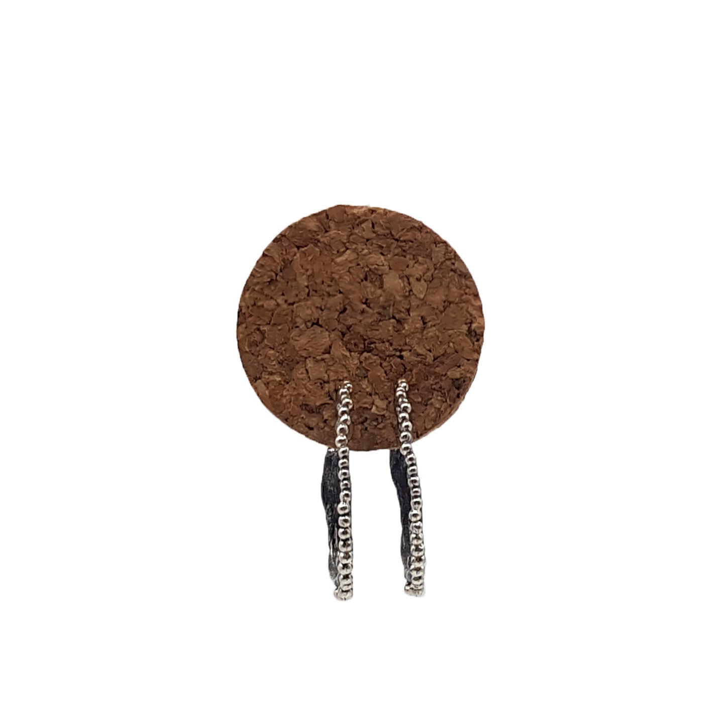 Aros Burbujas ordenadas de plata oxidada