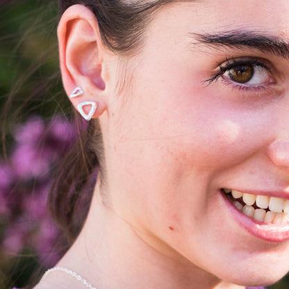 Pendientes Triángulo de plata
