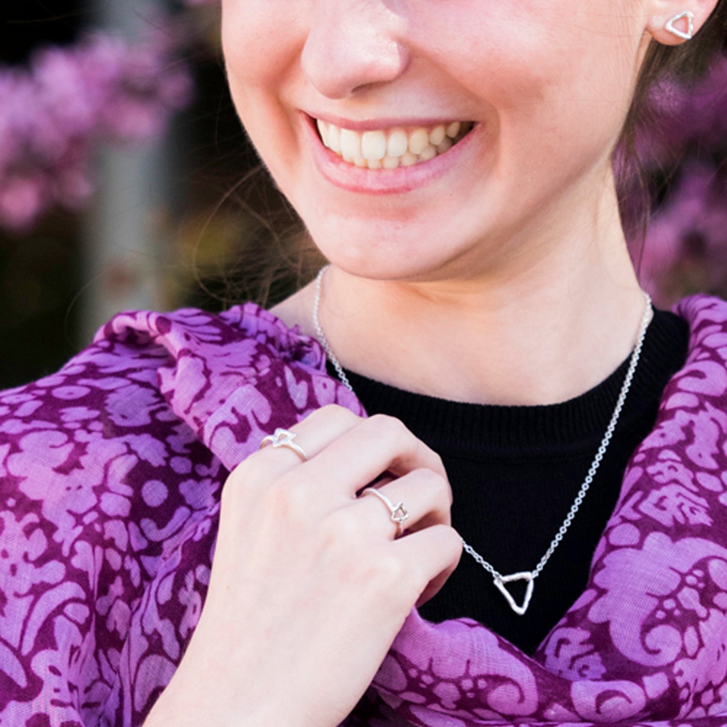 Collar Triángulo de plata