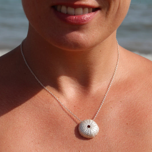 Collares de Erizos de mar plata
