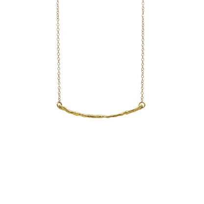 Collar Pals horizontal plata chapada en oro de 18k