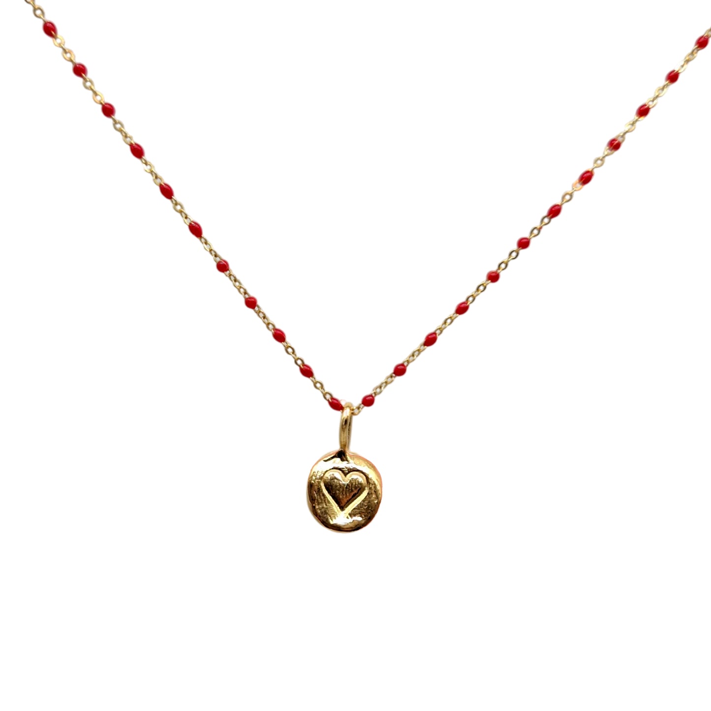 Collar Amuleto de plata chapada en oro