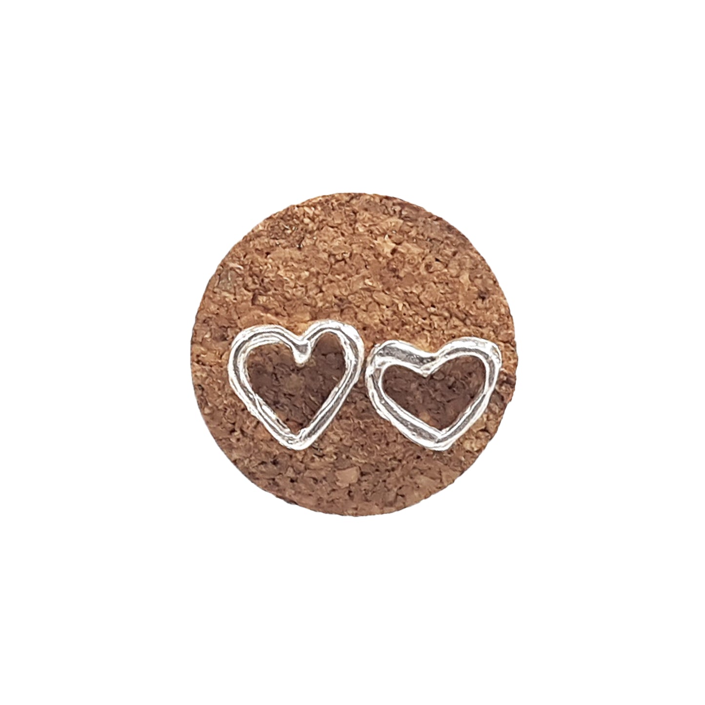 Pendientes Corazones de plata