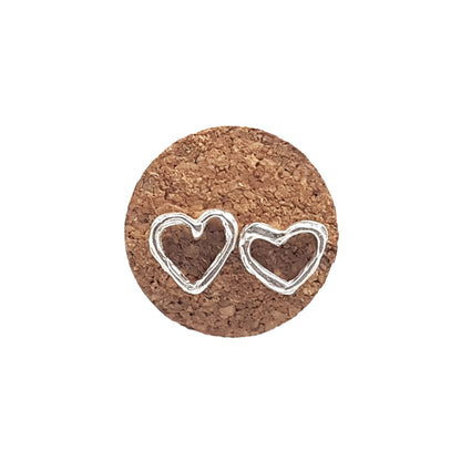 Pendientes Corazones de plata