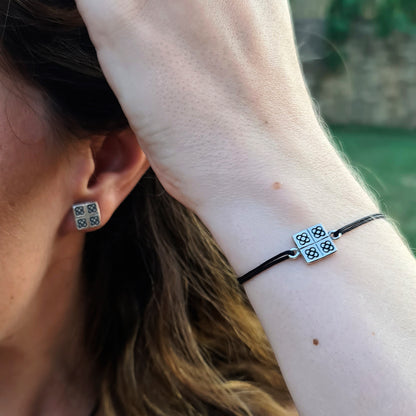 Pendientes 4 Panots cuadrados