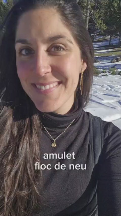 Collar Amuleto de plata chapada en oro