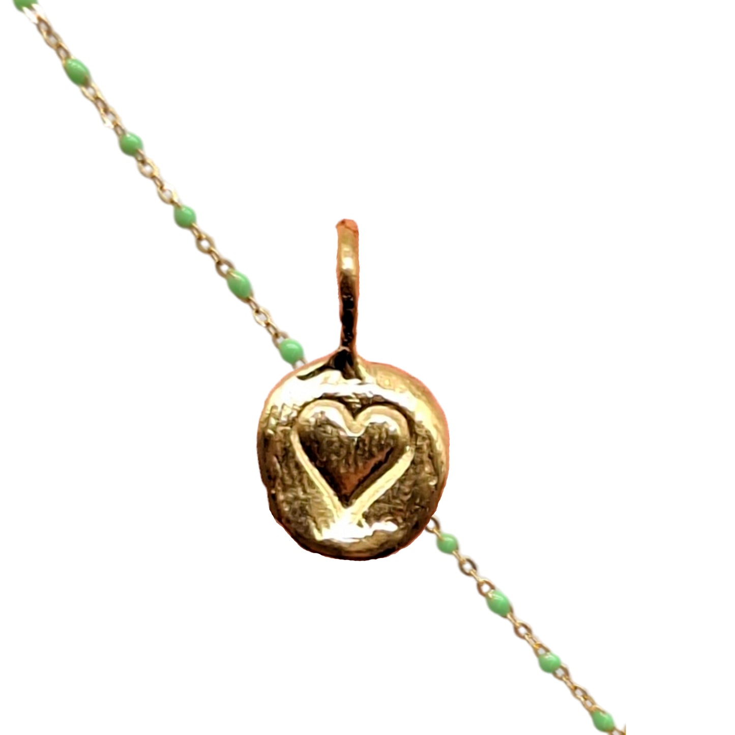 Collar Amuleto de plata chapada en oro
