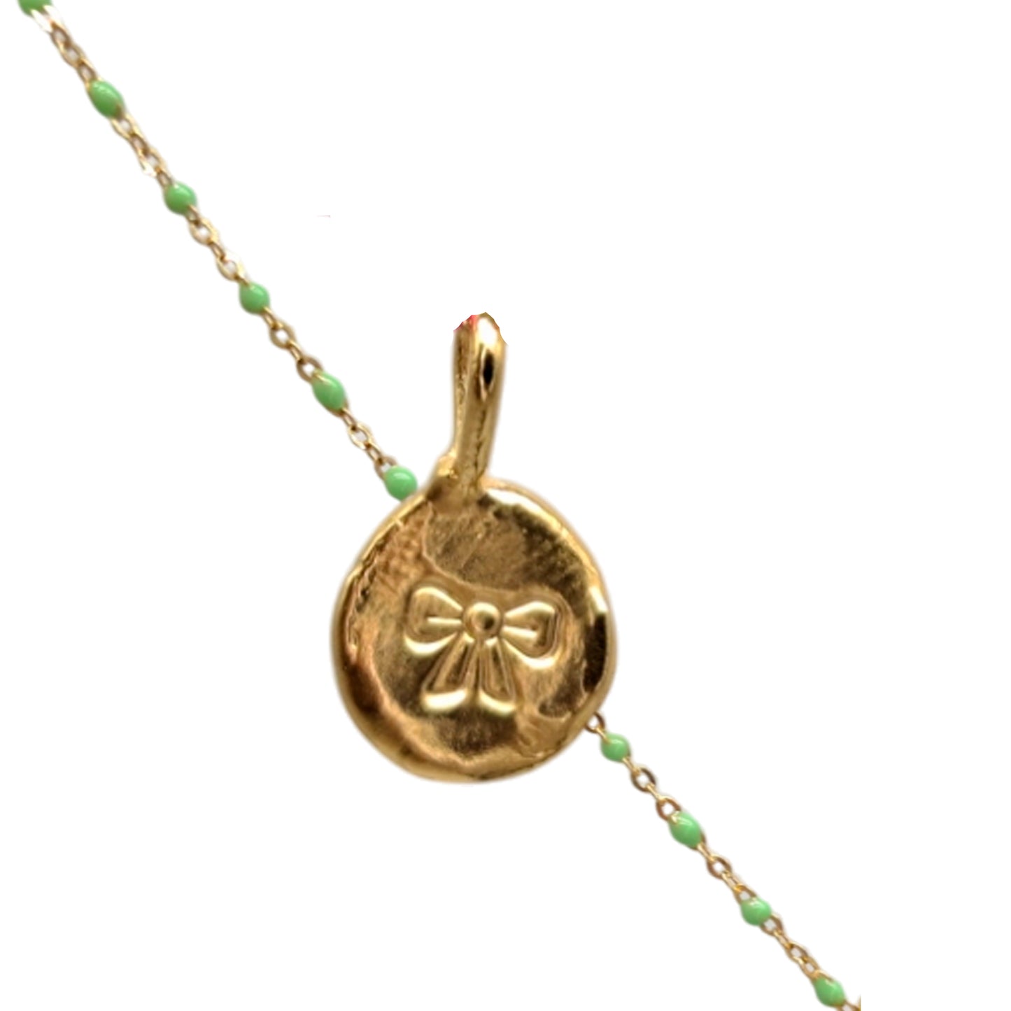 Collar Amuleto de plata chapada en oro